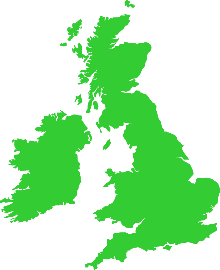 Map of UK and Ireland